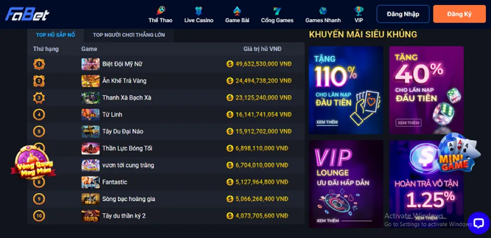 Thưởng Nạp Tiền Hàng Ngày VNA188